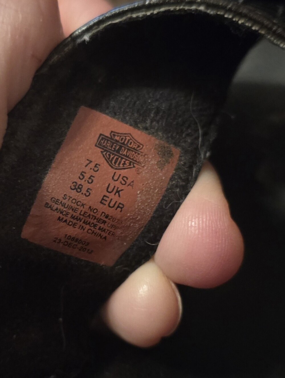 Harley-Davidson Black Leather Wedges Sz 7.5